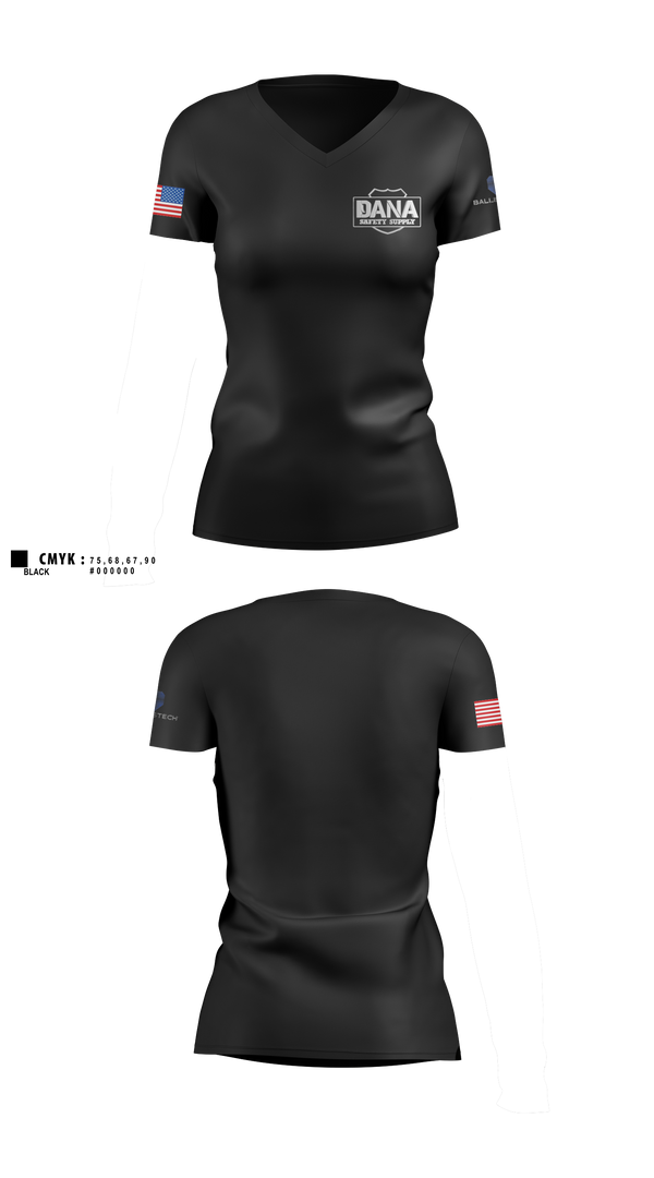 Womens Short Sleeve Vneck Shirt, Alabama SalesDana Safety Supply, Police, Teamtime, Team time, sublimation, custom sports apparel, team uniforms, spirit wear, spiritwear, sports uniforms, custom shirts, team store, custom team store, fundraiser sports, apparel fundraiser