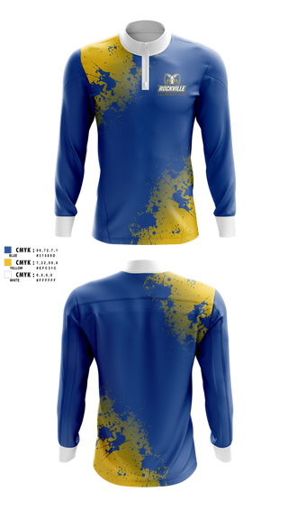 Quarter Zip Jacket, Rockville Marching Ram Band, Spirit Store, Teamtime, Team time, sublimation, custom sports apparel, team uniforms, spirit wear, spiritwear, sports uniforms, custom shirts, team store, custom team store, fundraiser sports, apparel fundraiser
