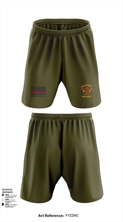 PHILLIPSBURG FIRE DEPARTMENT 39354124 Athletic Shorts With Pockets - 102