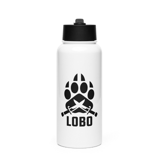 Lobo Training Group 12669581 Stainless Steel Water Bottle with a Straw Lid
