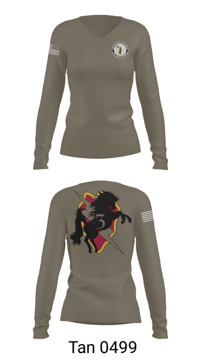 Cacti 73934244 Women's Long Sleeve V-neck Shirt - 39
