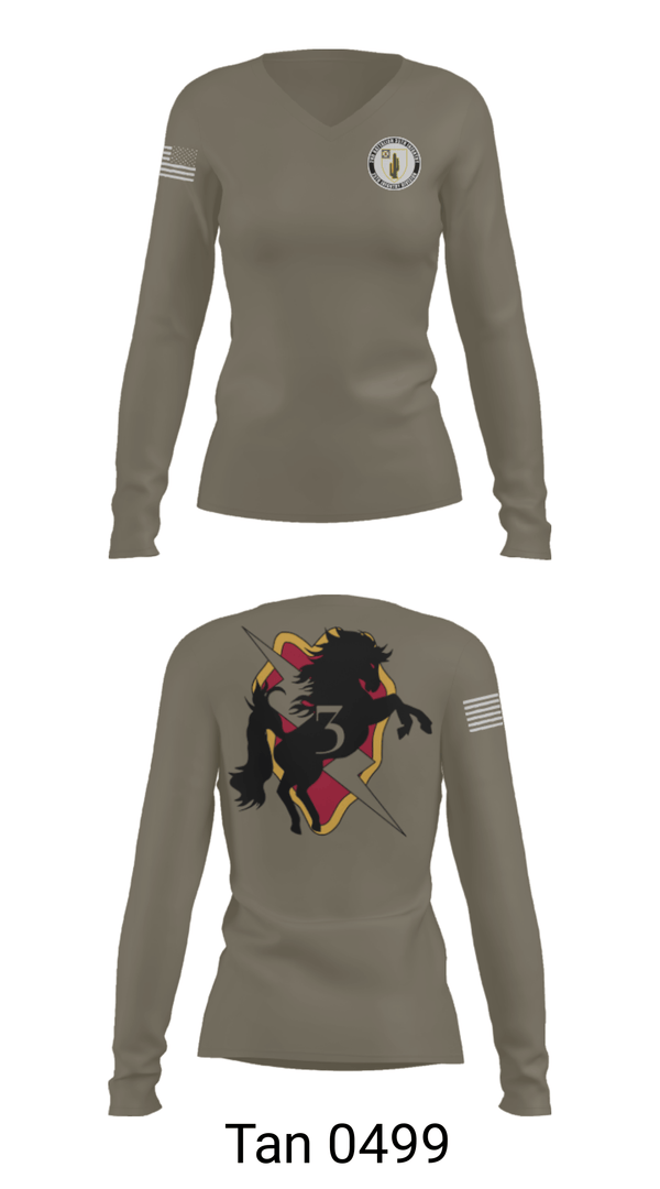 Women's Long Sleeve Vneck Shirt, , Army, Teamtime, Team time, sublimation, custom sports apparel, team uniforms, spirit wear, spiritwear, sports uniforms, custom shirts, team store, custom team store, fundraiser sports, apparel fundraiser