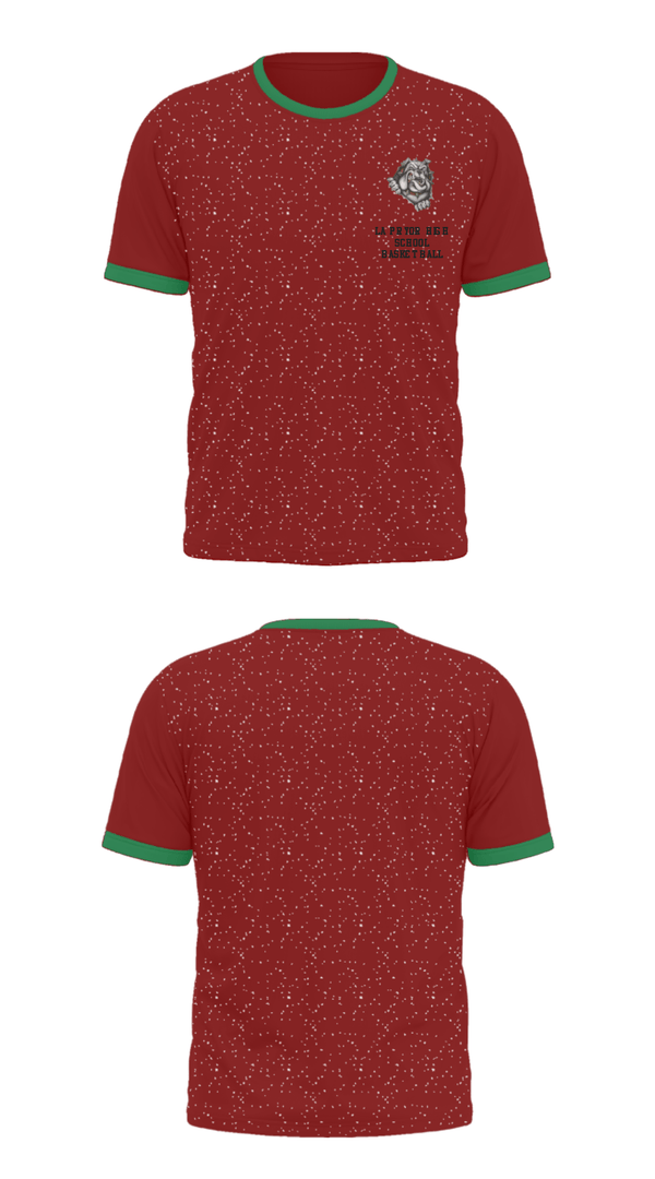 Short Sleeve Performance Shirt, La Pryor High School Basketball, Men's Basketball, Teamtime, Team time, sublimation, custom sports apparel, team uniforms, spirit wear, spiritwear, sports uniforms, custom shirts, team store, custom team store, fundraiser sports, apparel fundraiser