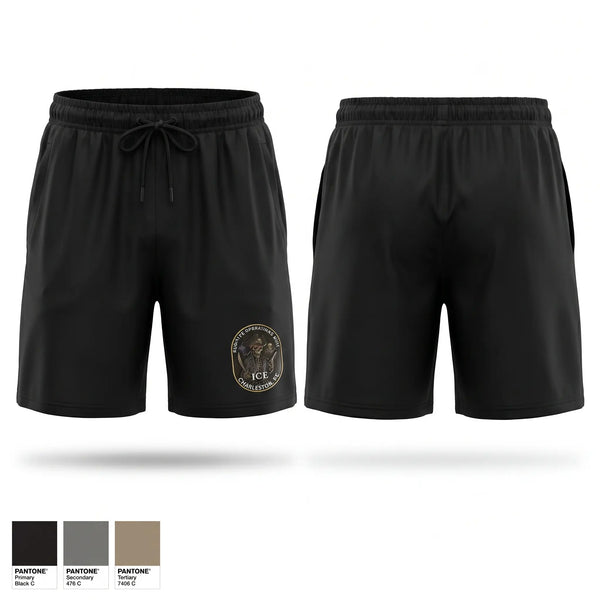 Athletic Shorts With Pockets, Immigration and Customs Enforcement Charleston SC, Police, Teamtime, Team time, sublimation, custom sports apparel, team uniforms, spirit wear, spiritwear, sports uniforms, custom shirts, team store, custom team store, fundraiser sports, apparel fundraiser