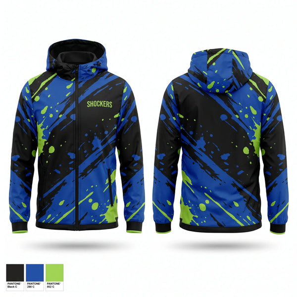 Windbreaker, SHOCKERS, Softball, Teamtime, Team time, sublimation, custom sports apparel, team uniforms, spirit wear, spiritwear, sports uniforms, custom shirts, team store, custom team store, fundraiser sports, apparel fundraiser