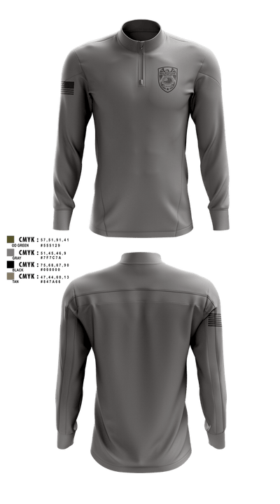 Glencoe Police Department Quarter Zip Jacket - 3