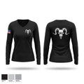 RRAM West Coast Women's Long Sleeve V-neck Shirt - 1
