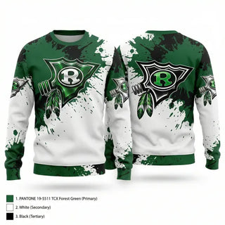 Crew Neck Sweatshirt, Ridley Green Raiders Girls Flag Football, , Teamtime, Team time, sublimation, custom sports apparel, team uniforms, spirit wear, spiritwear, sports uniforms, custom shirts, team store, custom team store, fundraiser sports, apparel fundraiser
