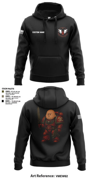 Hoodie, CCo, 1-508PIR (OG), Army, Teamtime, Team time, sublimation, custom sports apparel, team uniforms, spirit wear, spiritwear, sports uniforms, custom shirts, team store, custom team store, fundraiser sports, apparel fundraiser