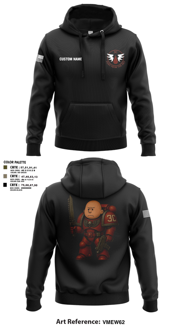 Hoodie, CCo, 1-508PIR (OG), Army, Teamtime, Team time, sublimation, custom sports apparel, team uniforms, spirit wear, spiritwear, sports uniforms, custom shirts, team store, custom team store, fundraiser sports, apparel fundraiser