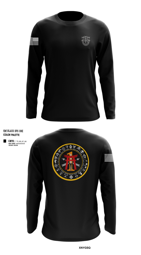 Long Sleeve Performance Shirt, 1st Battalion, 1st Special Forces Group (Airborne), Army, Teamtime, Team time, sublimation, custom sports apparel, team uniforms, spirit wear, spiritwear, sports uniforms, custom shirts, team store, custom team store, fundraiser sports, apparel fundraiser