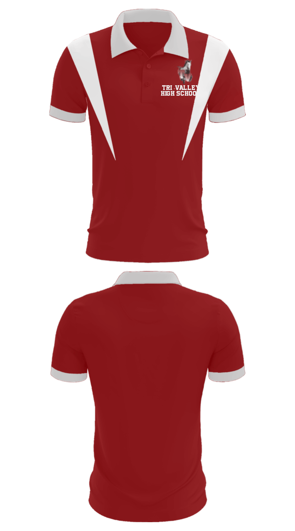 Short Sleeve Performance Polo, Tri -Valley High School, Spirit Store, Teamtime, Team time, sublimation, custom sports apparel, team uniforms, spirit wear, spiritwear, sports uniforms, custom shirts, team store, custom team store, fundraiser sports, apparel fundraiser