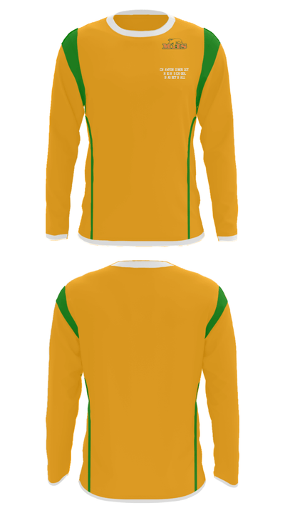 Crawford Mosley High School Basketball 36550483 Long Sleeve Performance Shirt - 34