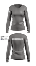 Bangor PD 19370078 Women's Long Sleeve V-neck Shirt - 3