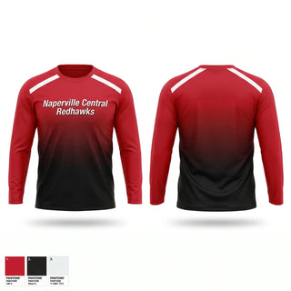 Long Sleeve Performance Shirt, Naperville Central Redhawks, Women's Basketball, Teamtime, Team time, sublimation, custom sports apparel, team uniforms, spirit wear, spiritwear, sports uniforms, custom shirts, team store, custom team store, fundraiser sports, apparel fundraiser