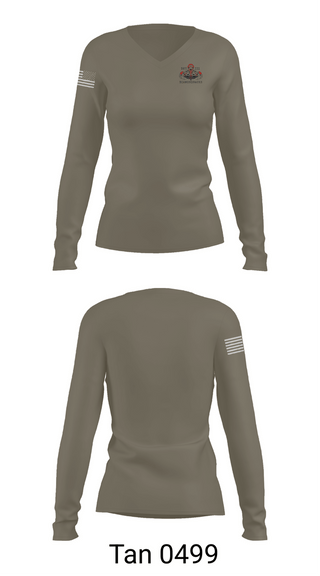 Womens Long Sleeve Vneck Shirt, 165th Quarter Master, National Guard, Teamtime, Team time, sublimation, custom sports apparel, team uniforms, spirit wear, spiritwear, sports uniforms, custom shirts, team store, custom team store, fundraiser sports, apparel fundraiser