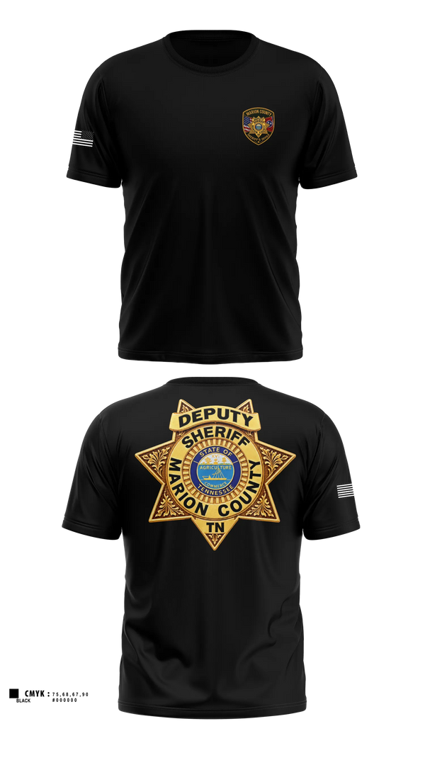 Old School Cotton Shirt, Marion County Sheriff’s Office, Police, Teamtime, Team time, sublimation, custom sports apparel, team uniforms, spirit wear, spiritwear, sports uniforms, custom shirts, team store, custom team store, fundraiser sports, apparel fundraiser
