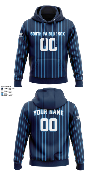 Hoodie, South GA Blue Sox, Baseball, Teamtime, Team time, sublimation, custom sports apparel, team uniforms, spirit wear, spiritwear, sports uniforms, custom shirts, team store, custom team store, fundraiser sports, apparel fundraiser