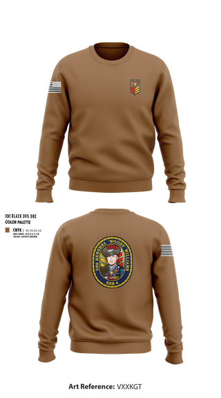 Crew Neck Sweatshirt, USA Hershel “Woody” Williams ESB-4, Navy, Teamtime, Team time, sublimation, custom sports apparel, team uniforms, spirit wear, spiritwear, sports uniforms, custom shirts, team store, custom team store, fundraiser sports, apparel fundraiser