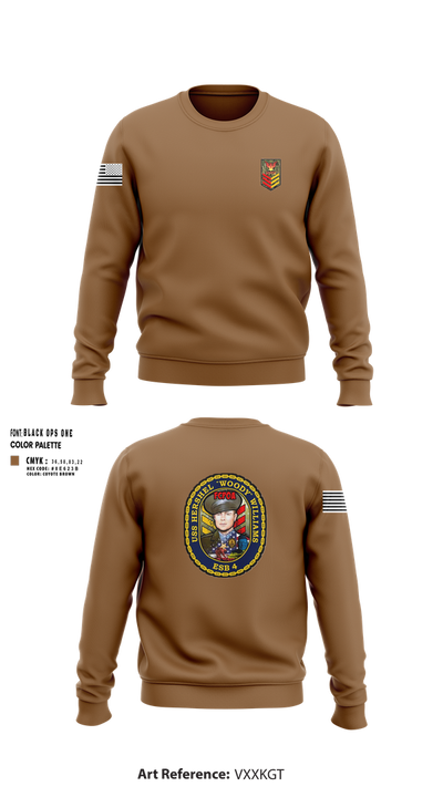USA Hershel “Woody” Williams ESB-4 20224643 Crew Neck Sweatshirt - 100