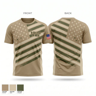 Short Sleeve Performance Shirt, B CO 3-172 IN (MTN), National Guard, Teamtime, Team time, sublimation, custom sports apparel, team uniforms, spirit wear, spiritwear, sports uniforms, custom shirts, team store, custom team store, fundraiser sports, apparel fundraiser