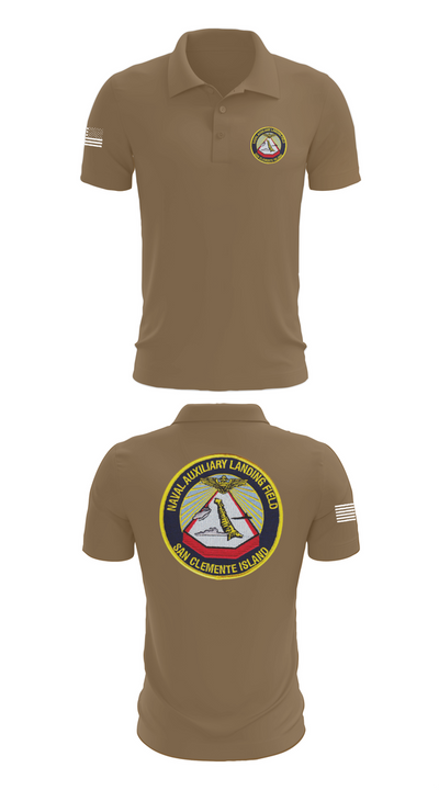 NAVAL AUXILIARY LANDING FIELD SAN CLEMENTE ISLAND 84948296 Short Sleeve Performance Polo - 7