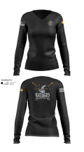 B Co 832nd OD BN 19793865 Women's Long Sleeve V-neck Shirt - 25