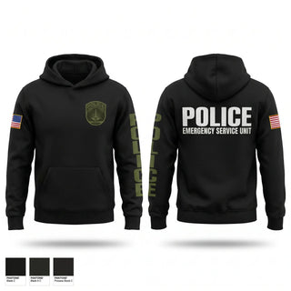 Hoodie, Emergency Service Unit, Police, Teamtime, Team time, sublimation, custom sports apparel, team uniforms, spirit wear, spiritwear, sports uniforms, custom shirts, team store, custom team store, fundraiser sports, apparel fundraiser
