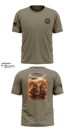 Old School Cotton Feel Shirt, 180th ESC Kismayo, Army, Teamtime, Team time, sublimation, custom sports apparel, team uniforms, spirit wear, spiritwear, sports uniforms, custom shirts, team store, custom team store, fundraiser sports, apparel fundraiser