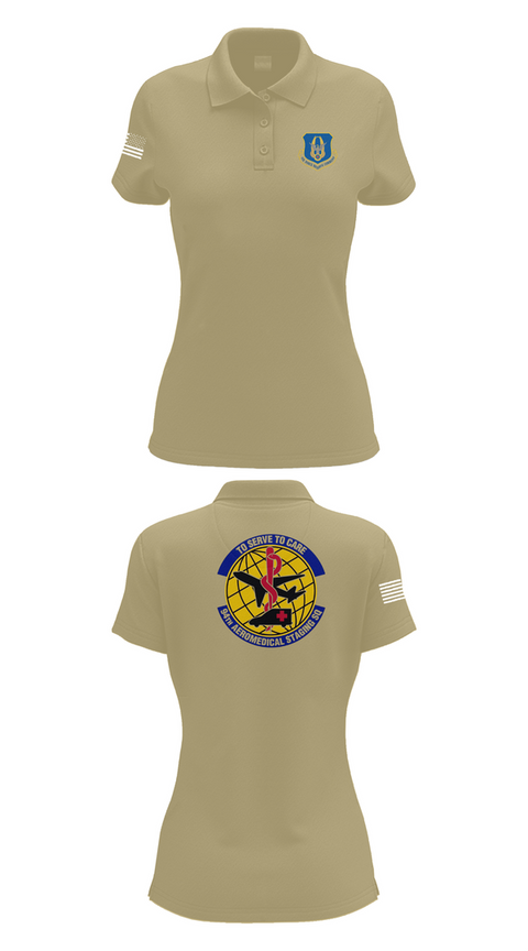 Womens Short Sleeve Performance Polo, 94ASTS, Air Force, Teamtime, Team time, sublimation, custom sports apparel, team uniforms, spirit wear, spiritwear, sports uniforms, custom shirts, team store, custom team store, fundraiser sports, apparel fundraiser