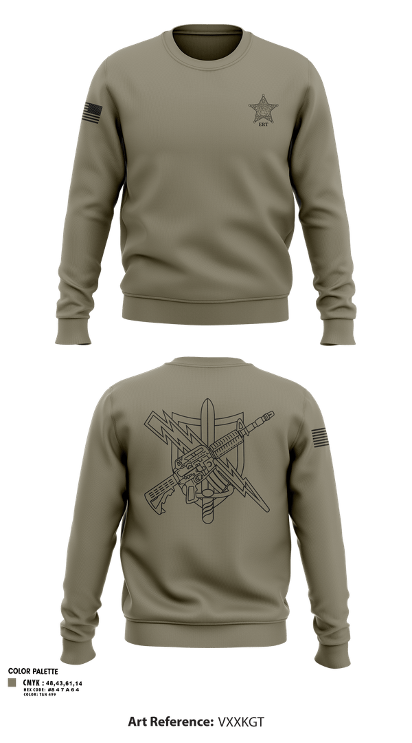 Crew Neck Sweatshirt, Emergency Response Team, Police, Teamtime, Team time, sublimation, custom sports apparel, team uniforms, spirit wear, spiritwear, sports uniforms, custom shirts, team store, custom team store, fundraiser sports, apparel fundraiser