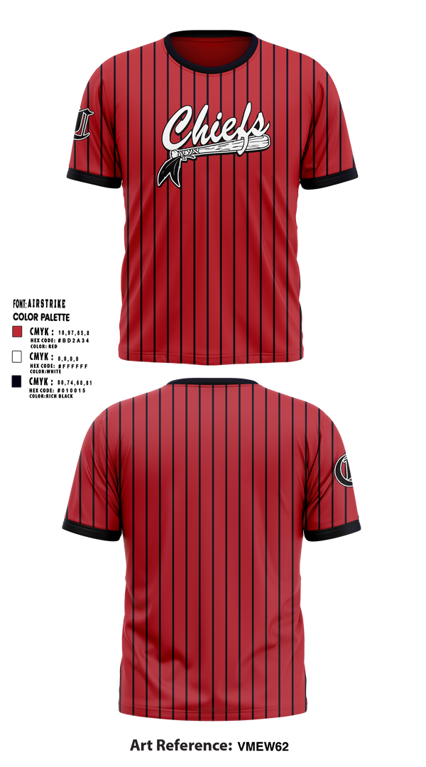Soft Poly Tee Cotton Like Feel, Chiefs, Baseball, Teamtime, Team time, sublimation, custom sports apparel, team uniforms, spirit wear, spiritwear, sports uniforms, custom shirts, team store, custom team store, fundraiser sports, apparel fundraiser