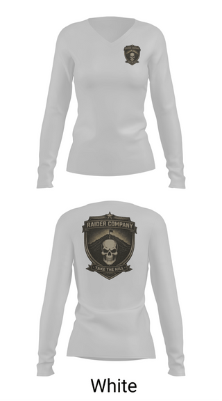 Womens Long Sleeve Vneck Shirt, Army ROTC, Army, Teamtime, Team time, sublimation, custom sports apparel, team uniforms, spirit wear, spiritwear, sports uniforms, custom shirts, team store, custom team store, fundraiser sports, apparel fundraiser