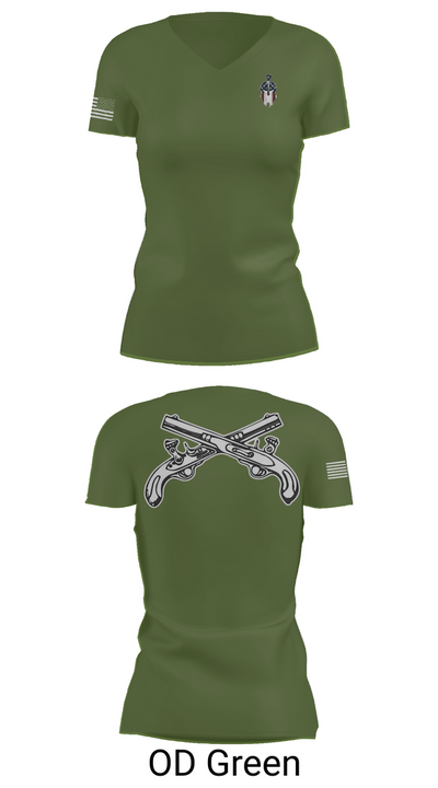 712th MP Co 21611844 Women's Short Sleeve V-neck Shirt - 48