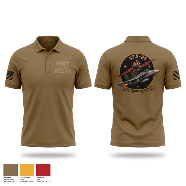 Short Sleeve Performance Polo, VFA-25, Navy, Teamtime, Team time, sublimation, custom sports apparel, team uniforms, spirit wear, spiritwear, sports uniforms, custom shirts, team store, custom team store, fundraiser sports, apparel fundraiser