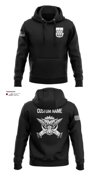 Hoodie, 1-77 FA Bravo Btry, Army, Teamtime, Team time, sublimation, custom sports apparel, team uniforms, spirit wear, spiritwear, sports uniforms, custom shirts, team store, custom team store, fundraiser sports, apparel fundraiser