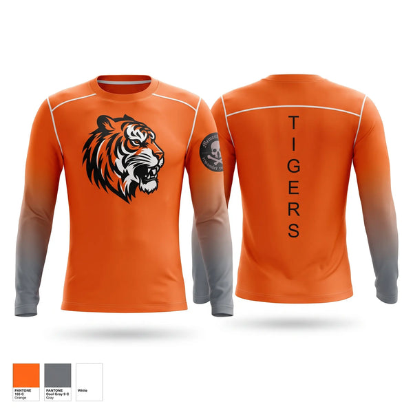 Long Sleeve Performance Shirt, HERRIN TIGERS CROSS COUNTRY, Cross Country, Teamtime, Team time, sublimation, custom sports apparel, team uniforms, spirit wear, spiritwear, sports uniforms, custom shirts, team store, custom team store, fundraiser sports, apparel fundraiser