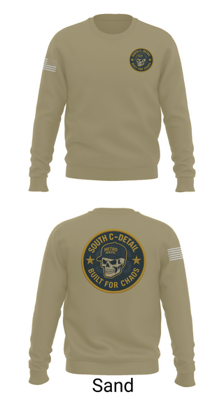 Crew Neck Sweatshirt, South C Detail, , Teamtime, Team time, sublimation, custom sports apparel, team uniforms, spirit wear, spiritwear, sports uniforms, custom shirts, team store, custom team store, fundraiser sports, apparel fundraiser