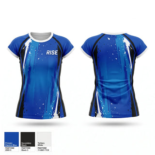 Short Sleeve Womens Volleyball Jersey, RISE, Women's Volleyball, Teamtime, Team time, sublimation, custom sports apparel, team uniforms, spirit wear, spiritwear, sports uniforms, custom shirts, team store, custom team store, fundraiser sports, apparel fundraiser