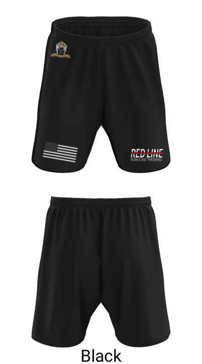 Red Line Mobile Axe Throwing 75513629 Athletic Shorts With Pockets - 8