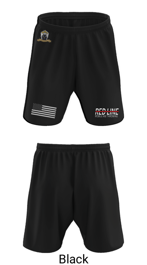 Athletic Shorts With Pockets, Red Line Mobile Axe Throwing, , Teamtime, Team time, sublimation, custom sports apparel, team uniforms, spirit wear, spiritwear, sports uniforms, custom shirts, team store, custom team store, fundraiser sports, apparel fundraiser
