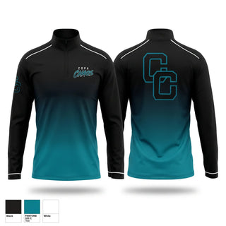 Quarter Zip Jacket, Copa Chaos, Baseball, Teamtime, Team time, sublimation, custom sports apparel, team uniforms, spirit wear, spiritwear, sports uniforms, custom shirts, team store, custom team store, fundraiser sports, apparel fundraiser