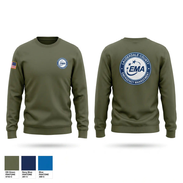 Crew Neck Sweatshirt, Lauderdale County Emergency Management Homeland Securtiy, Fire Department, Teamtime, Team time, sublimation, custom sports apparel, team uniforms, spirit wear, spiritwear, sports uniforms, custom shirts, team store, custom team store, fundraiser sports, apparel fundraiser