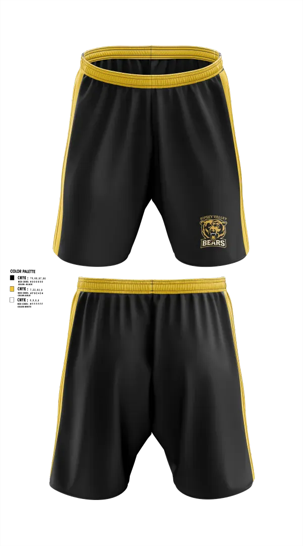 Athletic Shorts With Pockets, Sipsey Valley Bears, Baseball, Teamtime, Team time, sublimation, custom sports apparel, team uniforms, spirit wear, spiritwear, sports uniforms, custom shirts, team store, custom team store, fundraiser sports, apparel fundraiser