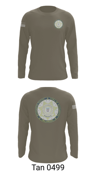 Long Sleeve Performance Shirt, Wyandotte Nation Police, Police, Teamtime, Team time, sublimation, custom sports apparel, team uniforms, spirit wear, spiritwear, sports uniforms, custom shirts, team store, custom team store, fundraiser sports, apparel fundraiser