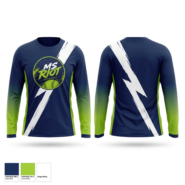 Long Sleeve Performance Shirt, MS Roit, Softball, Teamtime, Team time, sublimation, custom sports apparel, team uniforms, spirit wear, spiritwear, sports uniforms, custom shirts, team store, custom team store, fundraiser sports, apparel fundraiser