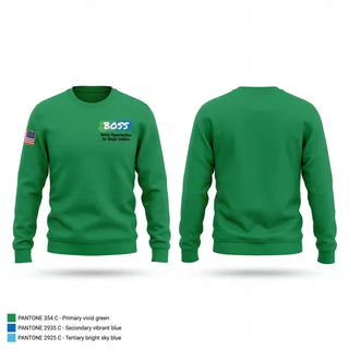 Crew Neck Sweatshirt, Fort Riley BOSS, Army, Teamtime, Team time, sublimation, custom sports apparel, team uniforms, spirit wear, spiritwear, sports uniforms, custom shirts, team store, custom team store, fundraiser sports, apparel fundraiser