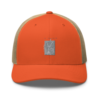 Y2GRANT 69219552 Retro Trucker Hat | Yupoong 6606