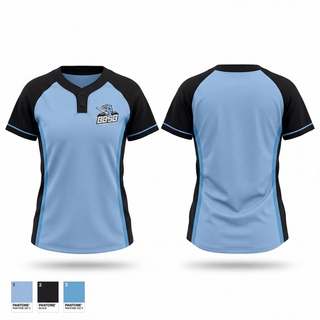 Two Button Softball Jersey, Boom Baby SB, Softball, Teamtime, Team time, sublimation, custom sports apparel, team uniforms, spirit wear, spiritwear, sports uniforms, custom shirts, team store, custom team store, fundraiser sports, apparel fundraiser