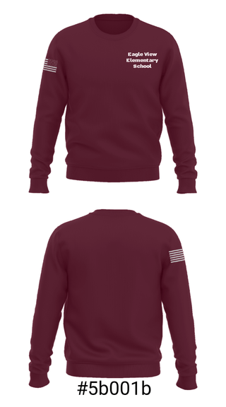 Crew Neck Sweatshirt, Eagle View Elementary School, Spirit Store, Teamtime, Team time, sublimation, custom sports apparel, team uniforms, spirit wear, spiritwear, sports uniforms, custom shirts, team store, custom team store, fundraiser sports, apparel fundraiser